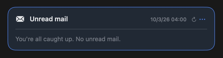 The same card in dark mode